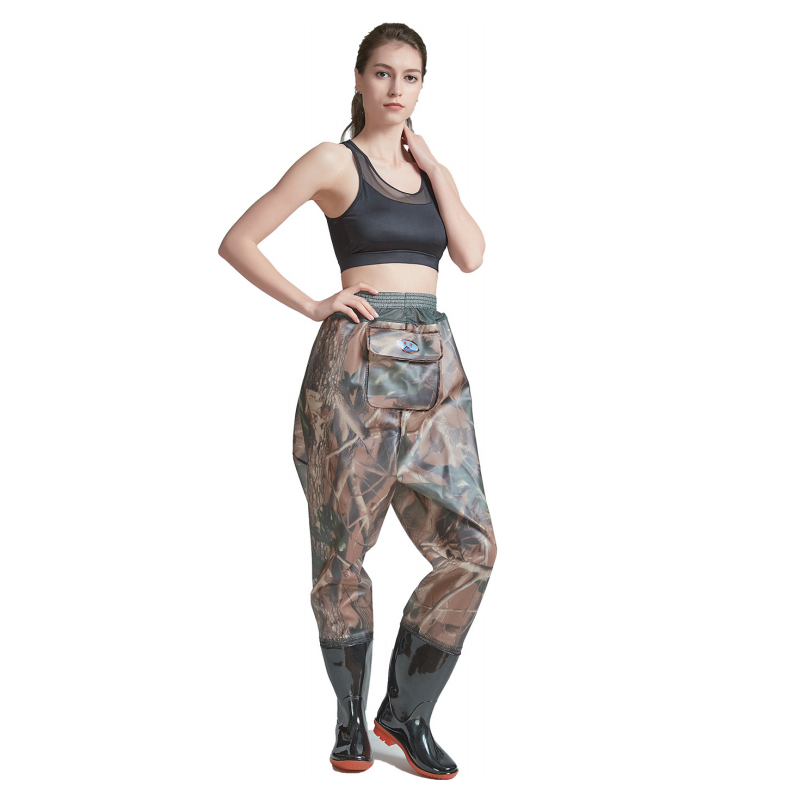 Cumhdach PVC Fabraic Cniotála Waist Fad cófra Waders