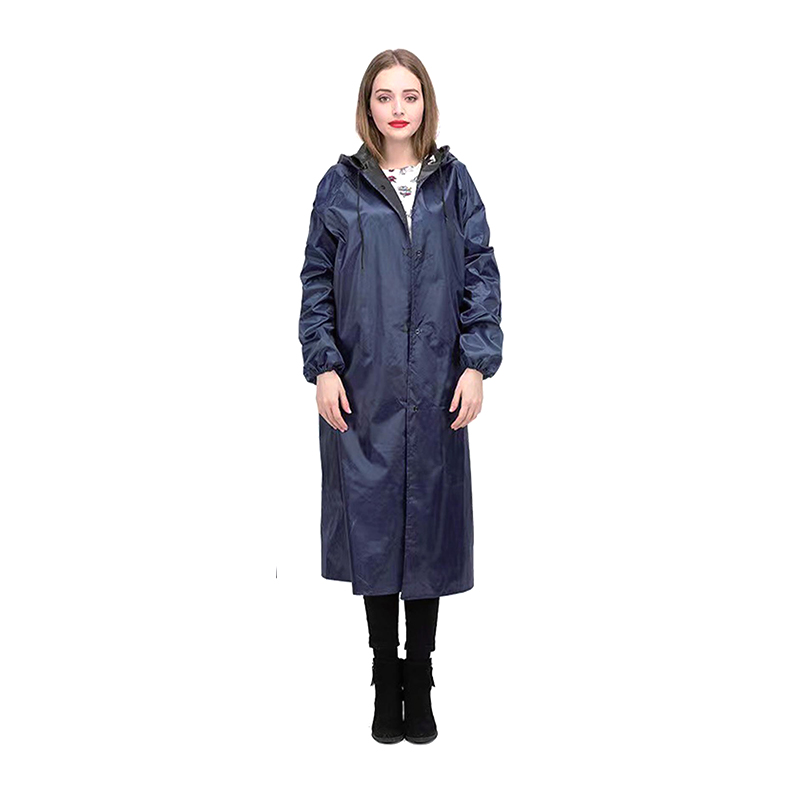 Cóta Báistí Poncho PVC Fada Frithsheasmhach in Ola Uiscedhíonach